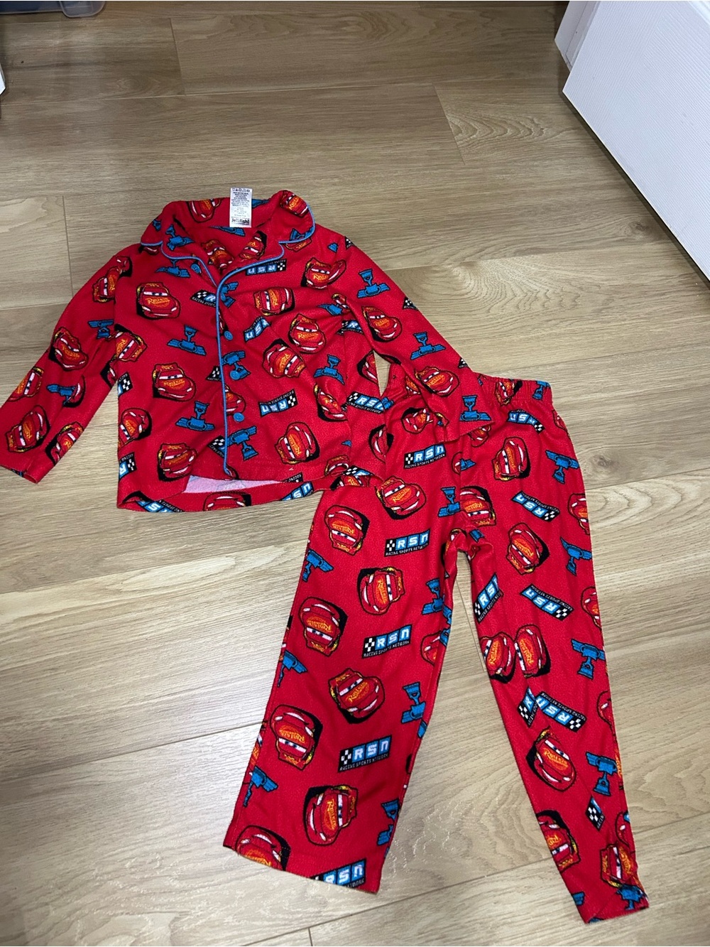 Disney Red Lightning McQueen Fleece Pajama Set